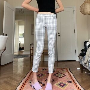 Plaid Women's Slim Ankle Sloan Pants From Banana Republic